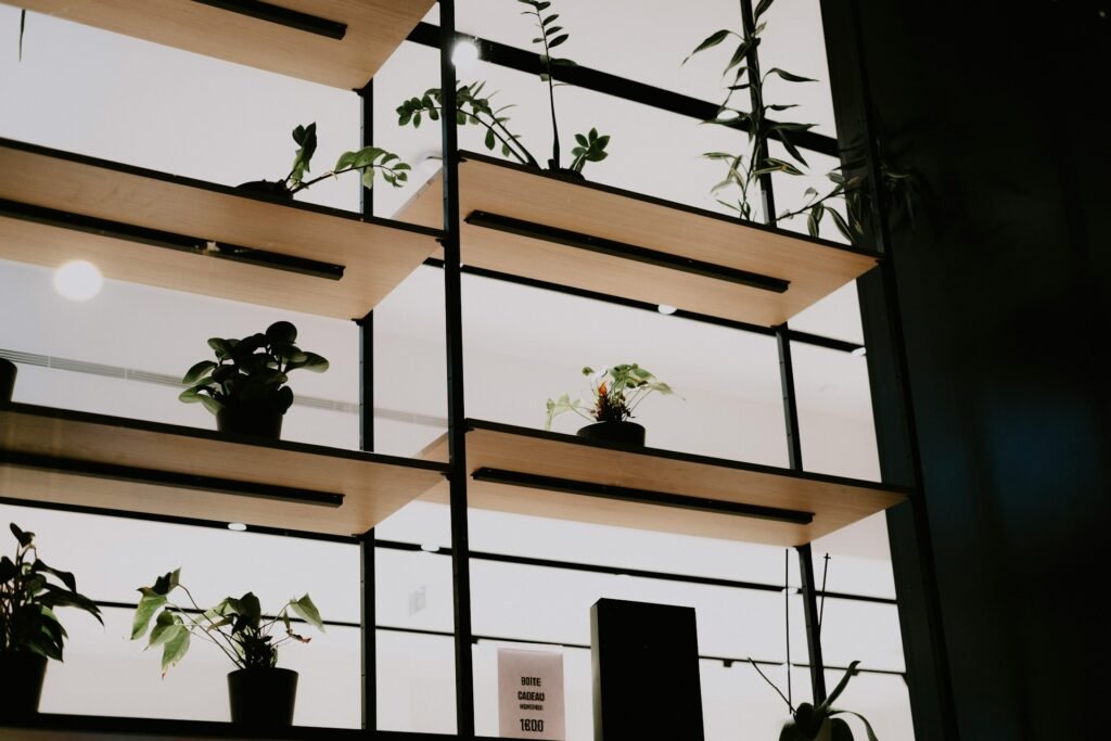 una estancia vertical que tiene dentro una gran cantidad de plantas